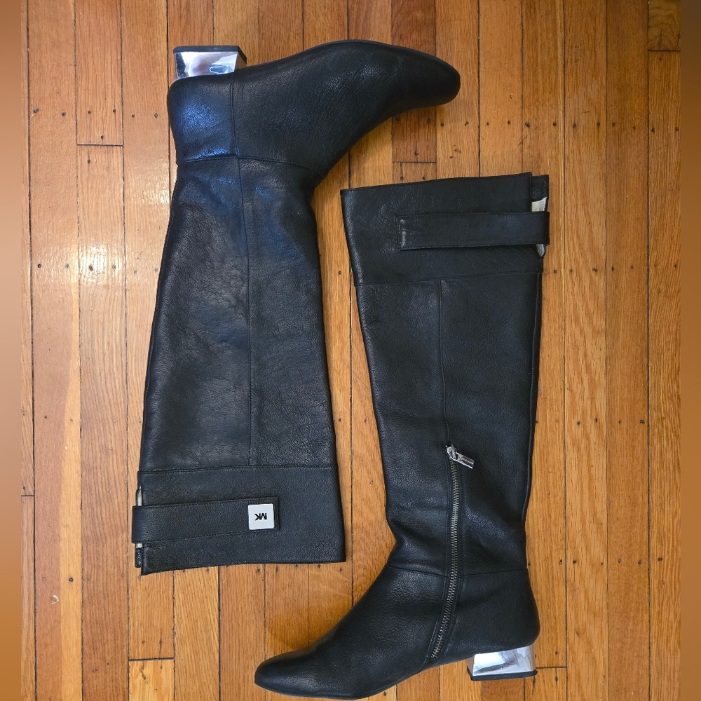Michael Kors Leather Knee-High Boots